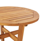 Table de bar de jardin Ø60x105 cm Bois d'acacia solide