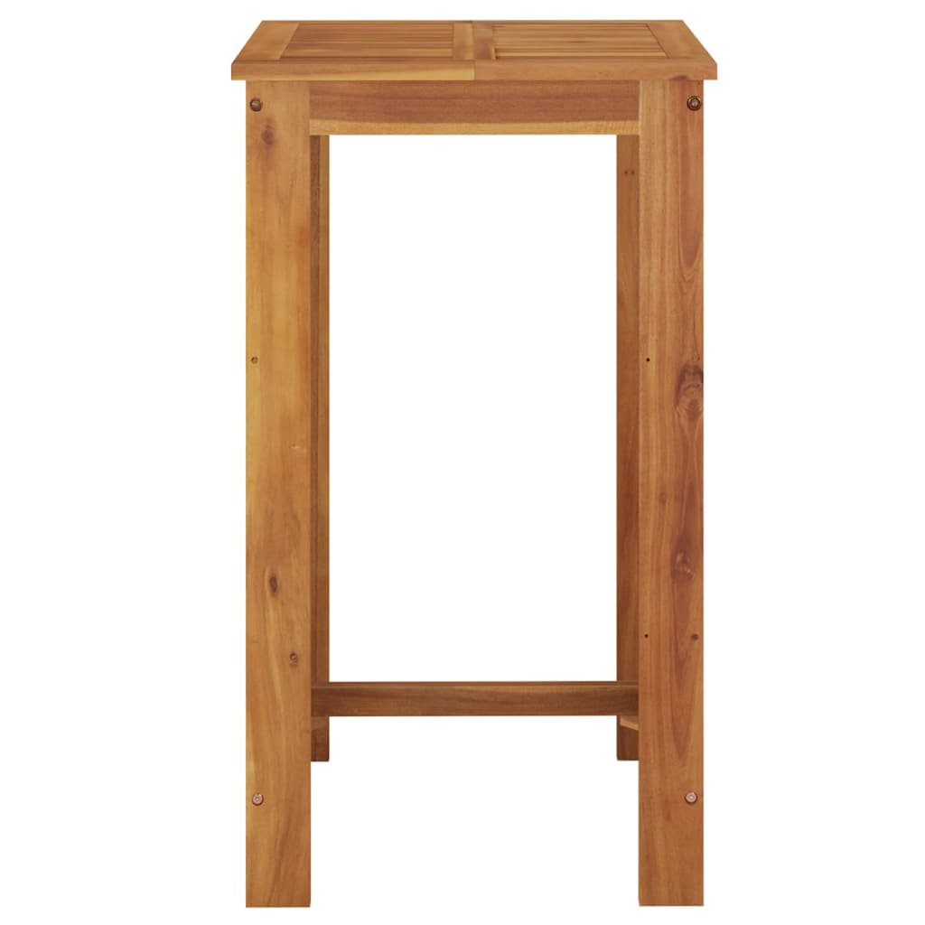 Table de bar de jardin 60x60x105 cm Bois d'acacia solide