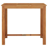 Table de bar de jardin 120x60x105 cm Bois d'acacia solide