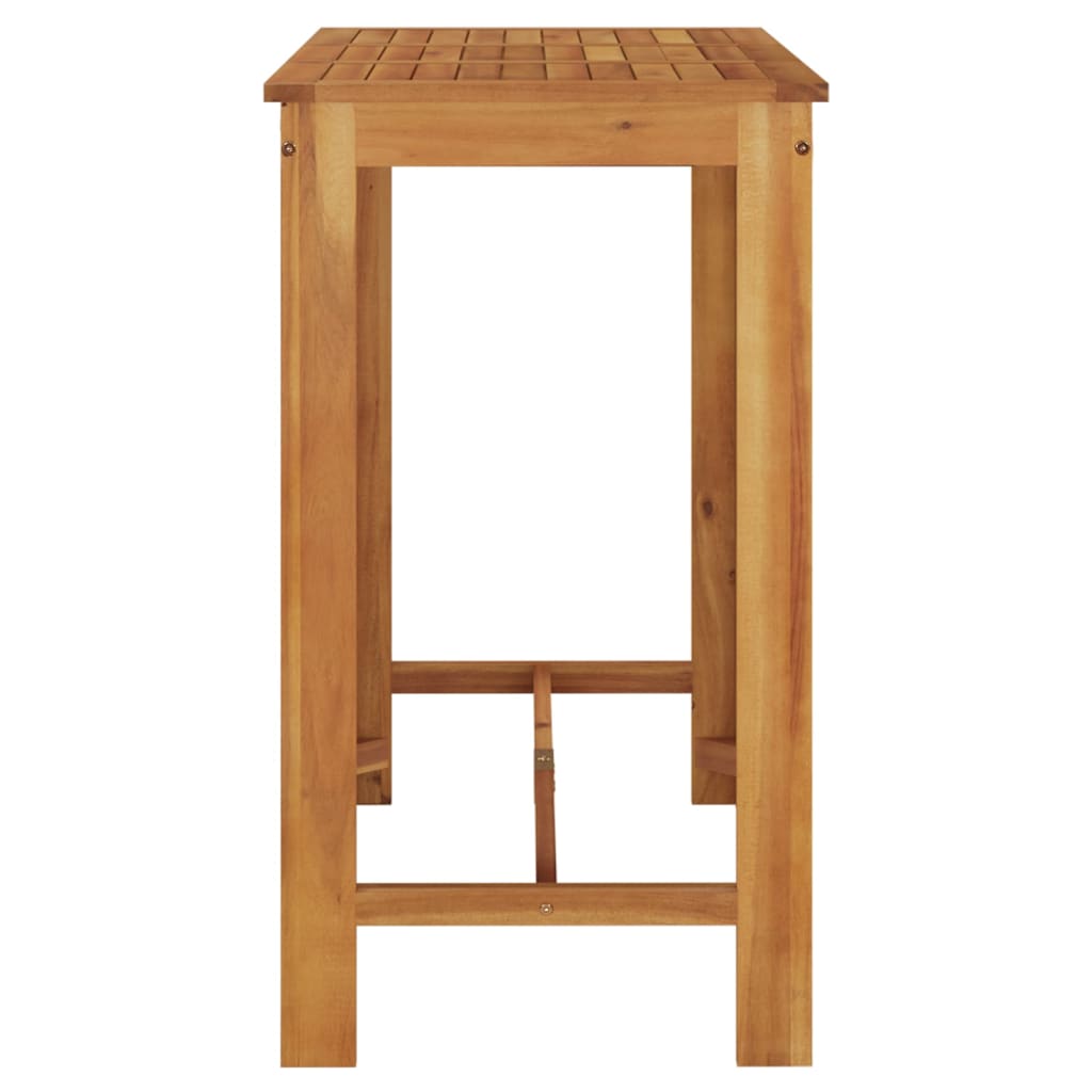 Table de bar de jardin 120x60x105 cm Bois d'acacia solide