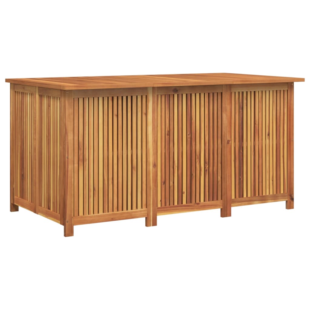 Boîte de rangement de jardin 150x80x75 cm bois massif d'acacia