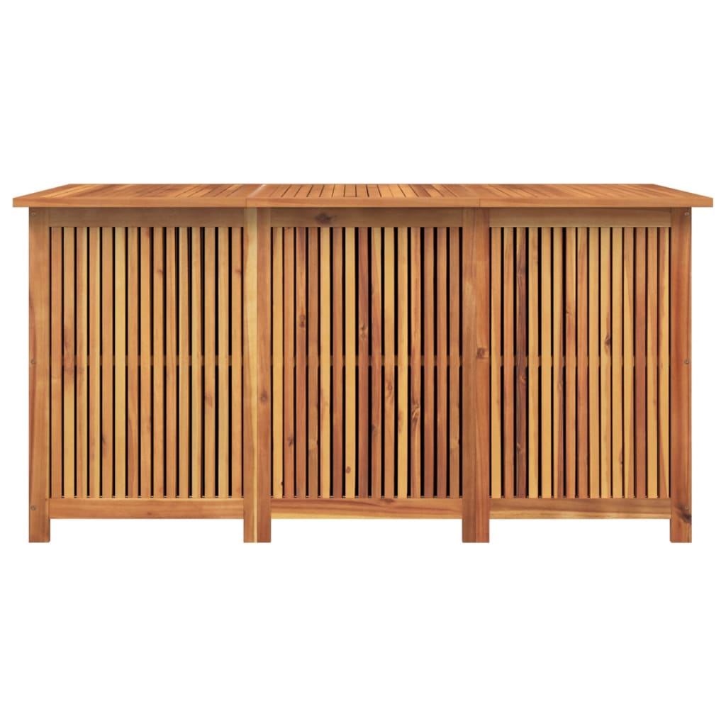 Boîte de rangement de jardin 150x80x75 cm bois massif d'acacia