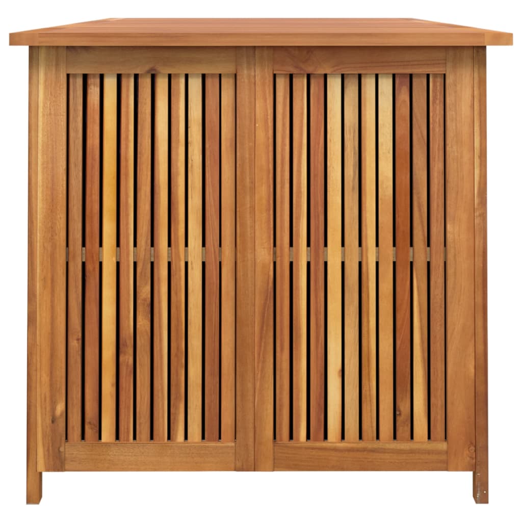 Boîte de rangement de jardin 200x80x75 cm bois massif d'acacia