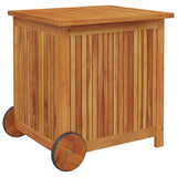 Garten-Aufbewahrungsbox mit Rollen 60x50x58 cm Akazienholz