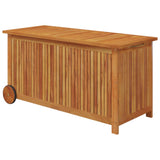 Garten-Aufbewahrungsbox mit Rollen, 113 x 50 x 58 cm, Akazienholz