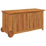 Garten-Aufbewahrungsbox mit Rollen, 113 x 50 x 58 cm, Akazienholz