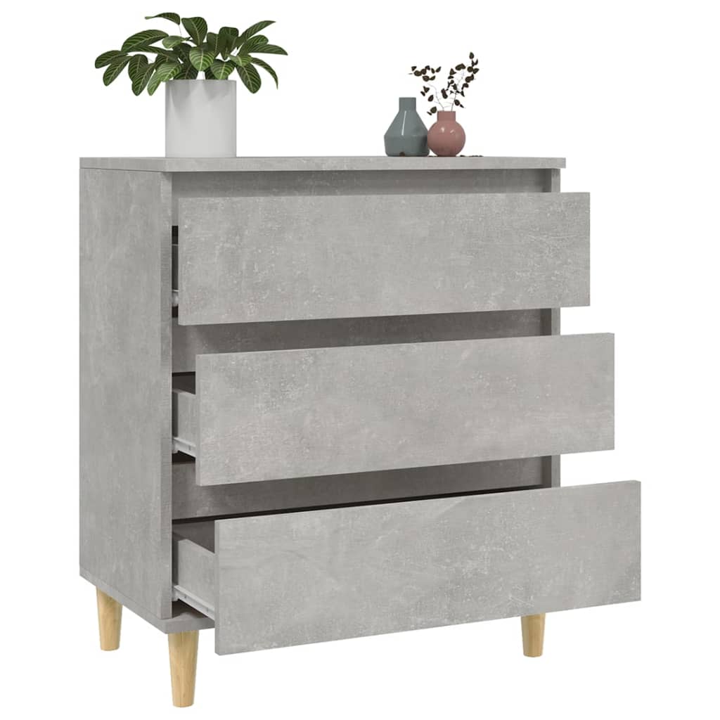 Concrete Grey Sideboard 60x35x70 cm Engineered Wood