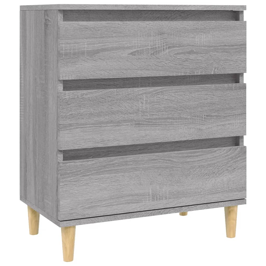 Sonoma graues Sideboard 60x35x70 cm Holzwerkstoff