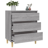 Sonoma graues Sideboard 60x35x70 cm Holzwerkstoff