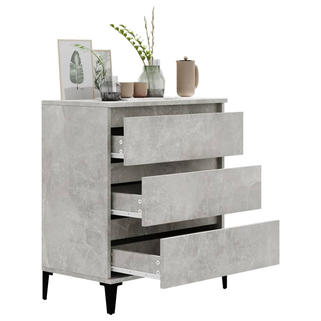 Concrete Grey Sideboard 60x35x70 cm Engineered Wood