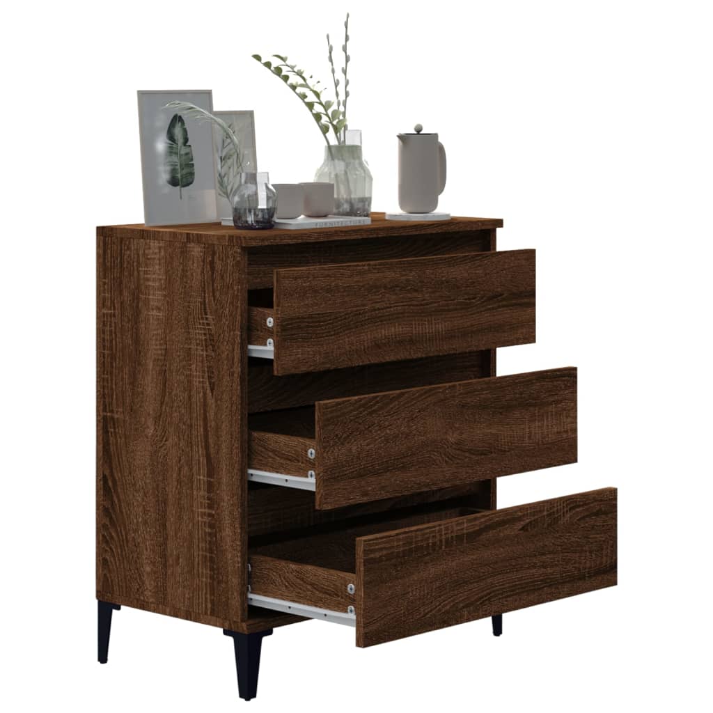 Buffet Chêne marron 60x35x70 cm Bois d'ingénierie