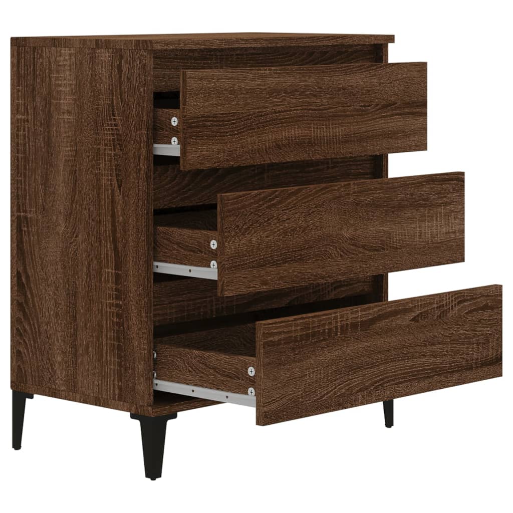 Buffet Chêne marron 60x35x70 cm Bois d'ingénierie