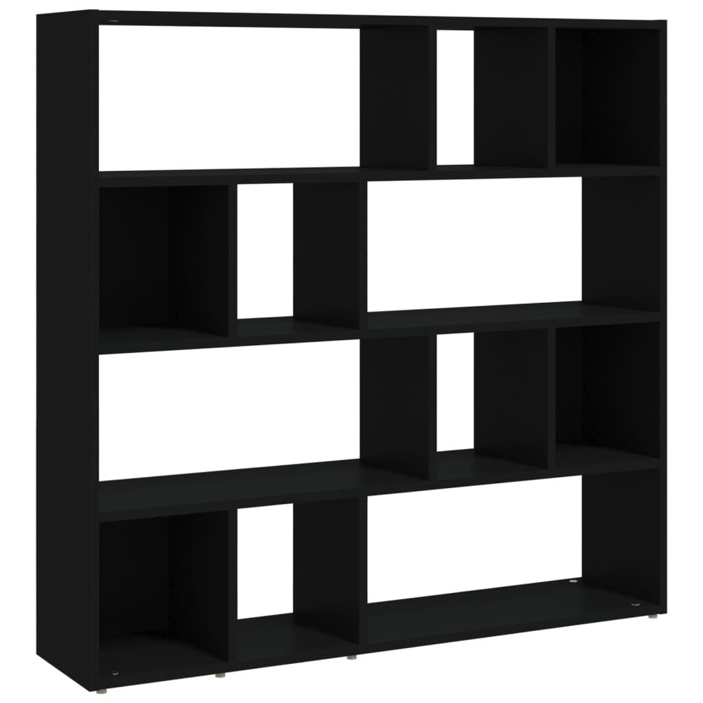 Bookcase/Partition wall Black 105x24x102 cm