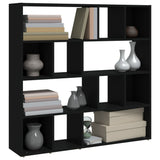 Bookcase/Partition wall Black 105x24x102 cm