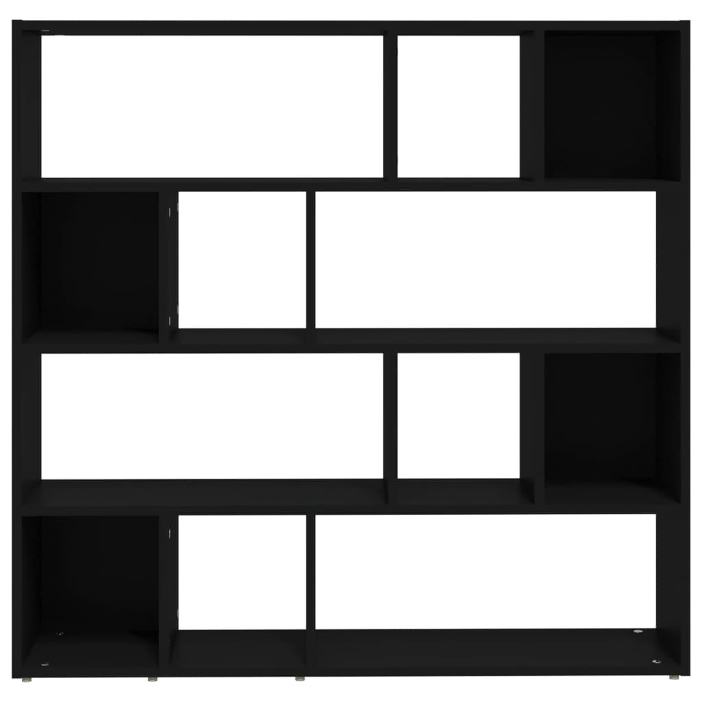 Bookcase/Partition wall Black 105x24x102 cm