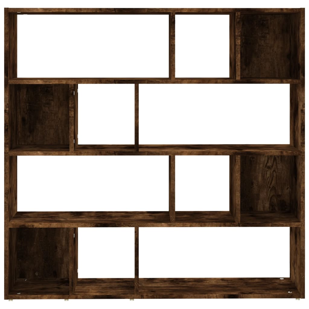 Bookcase/Room Divider Smoked Oak 105x24x102 cm