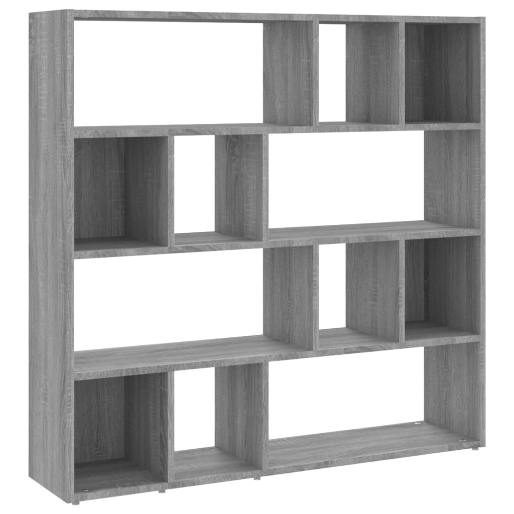 Sonoma Grey Bookcase/Room Divider 105x24x102 cm