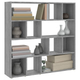 Sonoma Grey Bookcase/Room Divider 105x24x102 cm