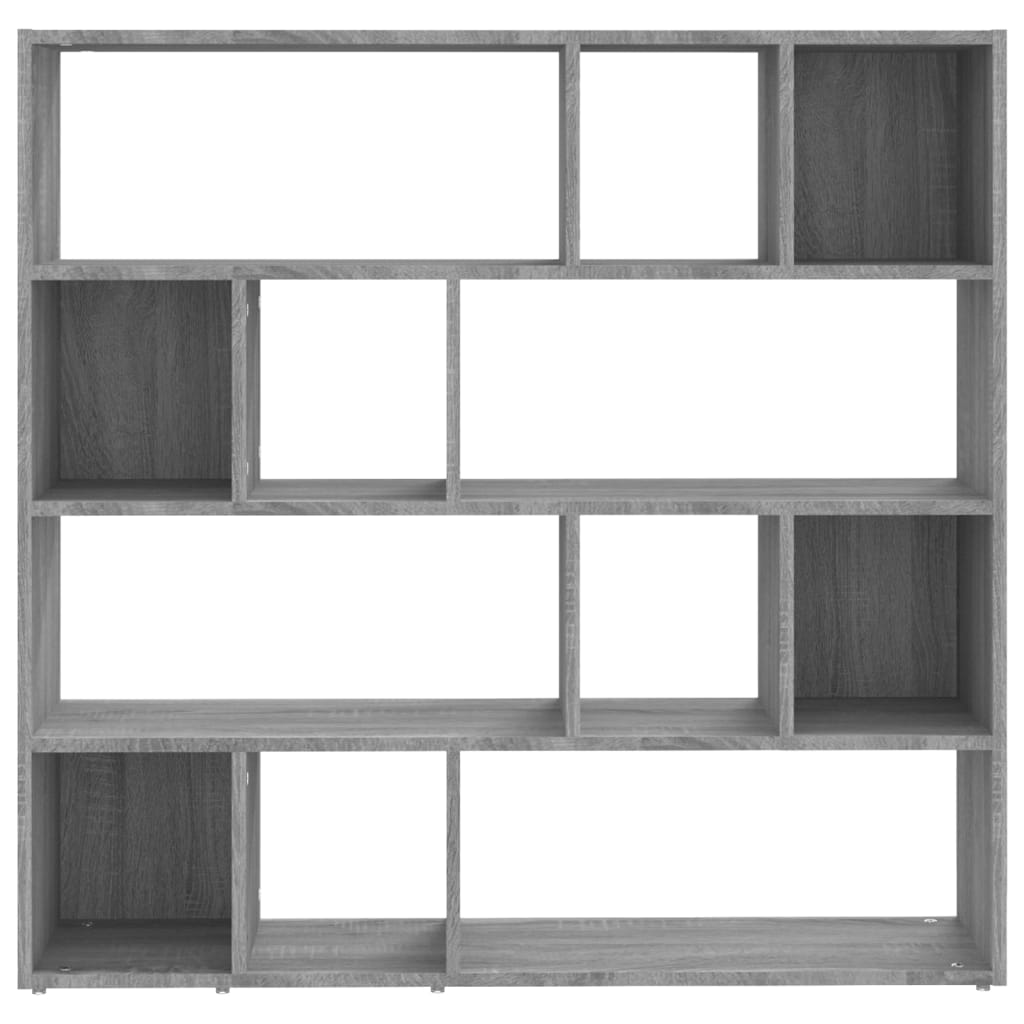 Sonoma Grey Bookcase/Room Divider 105x24x102 cm