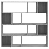 Sonoma Grey Bookcase/Room Divider 105x24x102 cm