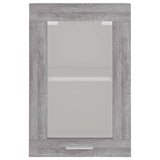 Armoire vitrée suspendue Sonoma gris 40x31x60cm Bois ingénierie