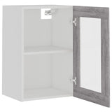 Armoire vitrée suspendue Sonoma gris 40x31x60cm Bois ingénierie