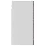 Armoire vitrée suspendue Sonoma gris 40x31x60cm Bois ingénierie