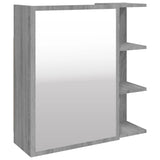 Sonoma gray bathroom mirror cabinet 62.5x20.5x64 cm