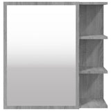 Sonoma gray bathroom mirror cabinet 62.5x20.5x64 cm