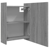 Sonoma gray bathroom mirror cabinet 62.5x20.5x64 cm