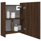 Badezimmerspiegelschrank Eiche braun 62,5x20,5x64 cm