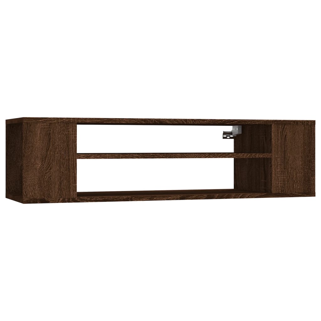 Armoire TV suspendue Chêne marron 100x30x26,5cm Bois Ingénierie