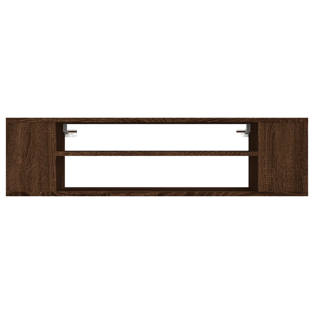 Armoire TV suspendue Chêne marron 100x30x26,5cm Bois Ingénierie