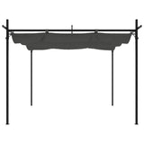 Pergola avec toit rétractable anthracite 295x292x230 cm