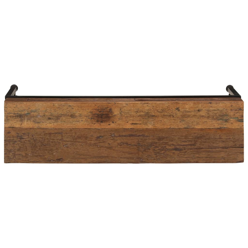 Meuble TV 110x30x46 cm bois massif de récupération