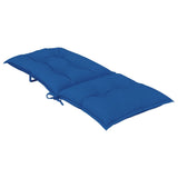 Coussins de chaise de jardin à dossier haut lot de 6 bleu royal