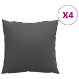 Coussins de canapé 4 pcs anthracite 40x40 cm tissu