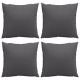 Coussins de canapé 4 pcs anthracite 40x40 cm tissu