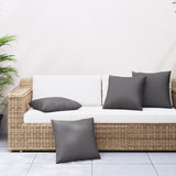 Coussins de canapé 4 pcs anthracite 40x40 cm tissu