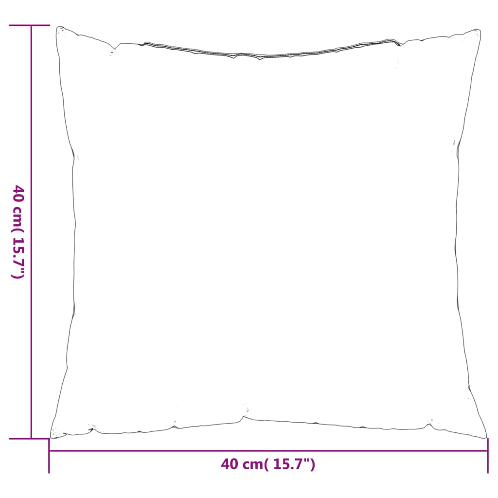 Sofakissen, 4er-Set, grau, 40 x 40 cm, Stoff