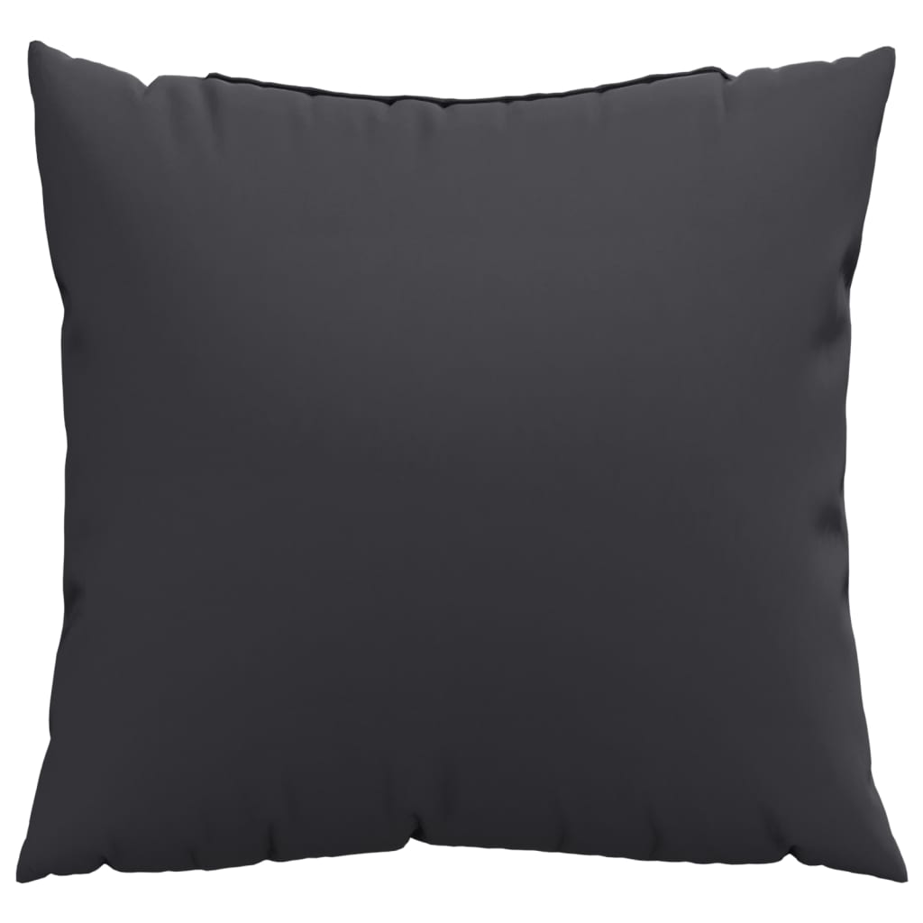 Coussins de canapé lot de 4 noir 40x40 cm tissu