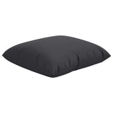 Coussins de canapé lot de 4 noir 40x40 cm tissu