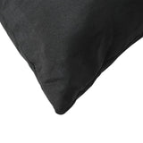 Coussins de canapé lot de 4 noir 40x40 cm tissu