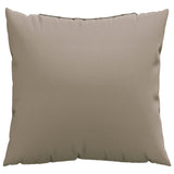 Coussins de canapé lot de 4 taupe 40x40 cm tissu