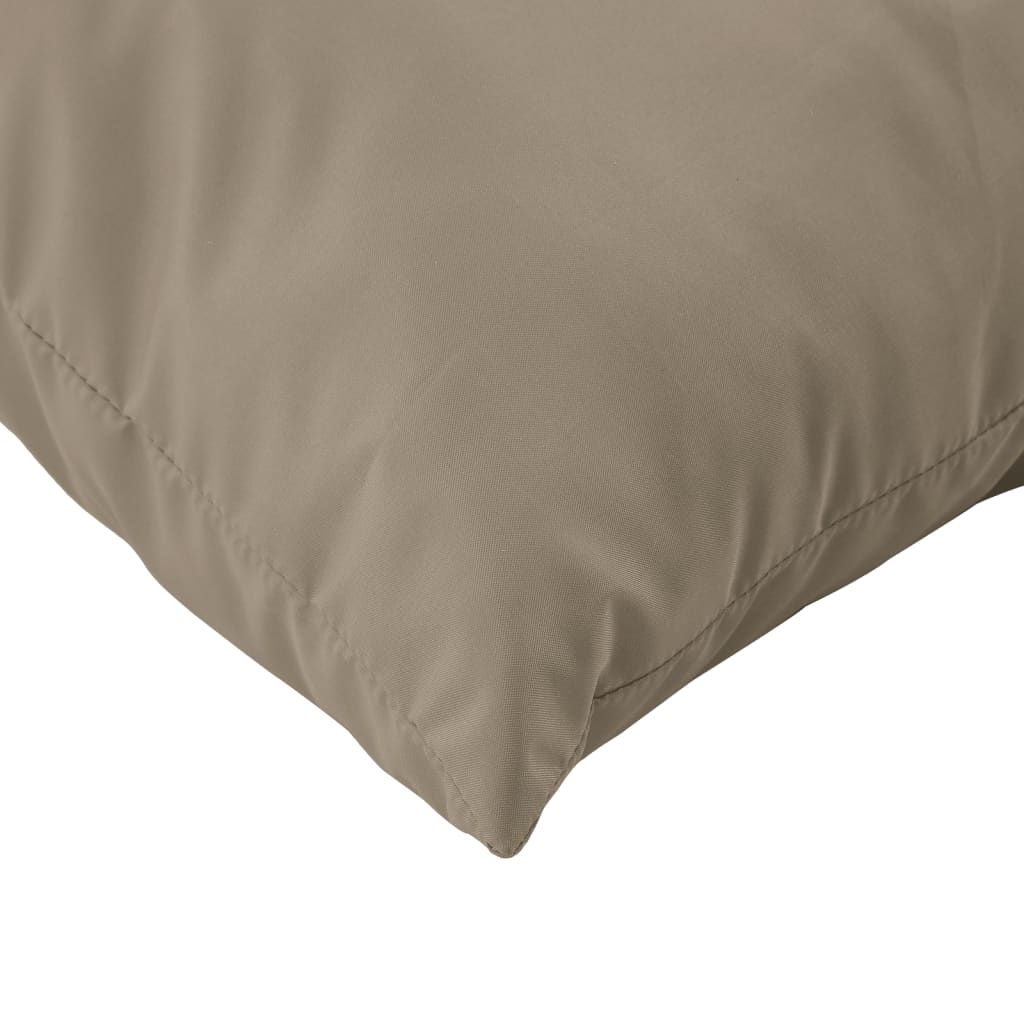 Coussins de canapé lot de 4 taupe 40x40 cm tissu