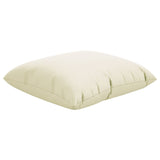 Coussins de canapé lot de 4 crème 50x50 cm tissu