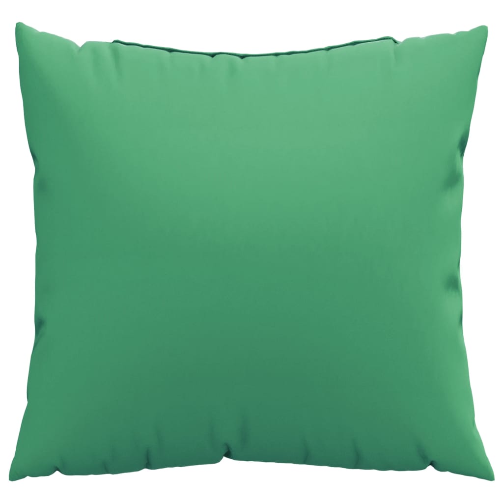 Coussins de canapé lot de 4 vert 50x50 cm tissu