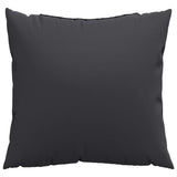 Coussins de canapé lot de 4 noir 50x50 cm tissu