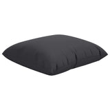 Coussins de canapé lot de 4 noir 50x50 cm tissu