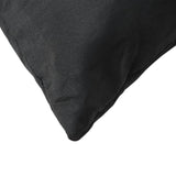 Coussins de canapé lot de 4 noir 50x50 cm tissu